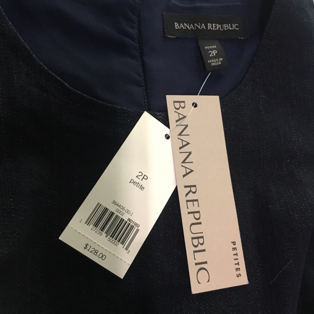 BANANA REPUBLIC NWT DENIM FIT &FLARE PANELED DRESS